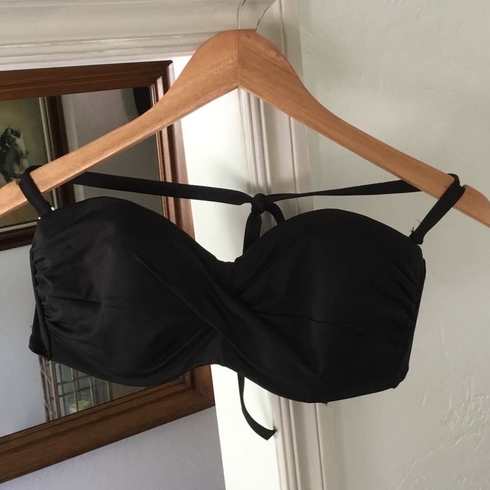 Victoria's Secret Black Bandeau Bikini Top